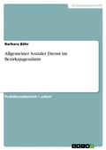 Cover: Allgemeiner Sozialer Dienst im Bezirksjugendamt - GRIN Verlag