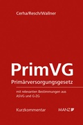 Cover: Prim&auml;rversorgungsgesetz PrimVG - Manz