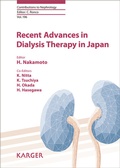 Cover: Recent Advances in Dialysis Therapy in Japan - S. Karger