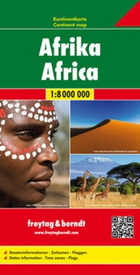 Abbildung von: Afrika, Kontinentkarte 1:8 Mio. - Freytag-Berndt und ARTARIA