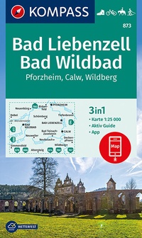 Abbildung von: KOMPASS Wanderkarte Bad Liebenzell, Bad Wildbad - KOMPASS-Karten