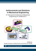 Cover: Achievements and Solutions in Mechanical Engineering - Trans Tech Publications Ltd