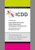 Cover: India's Macroeconomic Policy Regime and Challenges of Employment - Kassel University Press