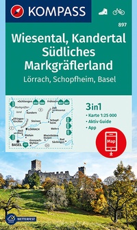 Abbildung von: KOMPASS Wanderkarte Wiesental, Kandertal, Südliches Markgräflerland - KOMPASS-Karten