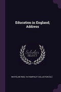 Cover: Education in England; Address - Palala Press