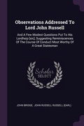 Cover: Observations Addressed To Lord John Russell - Palala Press