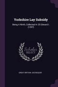 Cover: Yorkshire Lay Subsidy - Palala Press