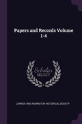 Cover: Papers and Records Volume 1-4 - Palala Press