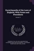 Cover: Encyclopaedia of the Laws of England, With Forms and Precedents; Volume 15 - Palala Press