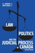 Cover: Law, Politics and the Judicial Process in Canada - University of Calgary Press