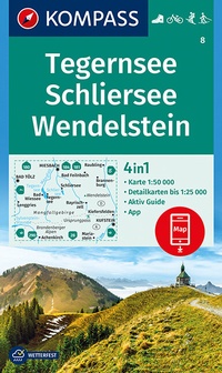 Abbildung von: KOMPASS Wanderkarte Tegernsee, Schliersee, Wendelstein - KOMPASS-Karten