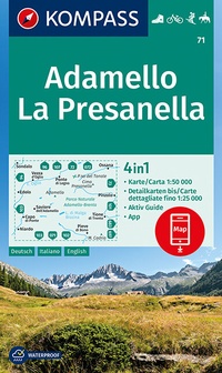 Abbildung von: KOMPASS Wanderkarte Adamello, La Presanella - KOMPASS-Karten