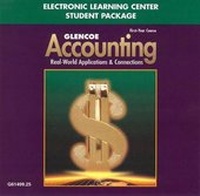 Abbildung von: Glencoe Accounting First Year Course Electronic Learning Center Student Package - McGraw-Hill Inc.,US