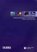 Cover: Centre for Research in Social Policy Annual Report 2002-2003 - Centre for Research in Social Policy