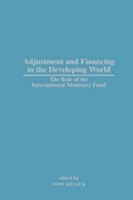 Cover: Adjustment and Financing in the Developing World - International Monetary Fund (IMF)