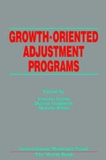 Cover: Growth-Oriented Adjustment Programs Proceedings of a Symposium Held in Washington, D.C., February 25-27, 1987 - International Monetary Fund (IMF)