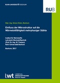 Cover: Einfluss der Mikrostruktur auf die W&auml;rmeleitf&auml;higkeit mehrphasiger St&auml;hle - Ruhr Universit&auml;t Bochum - Lehrstuhl Werkstofftechnik