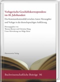 Cover: Verlegerische Gesch&auml;ftskorrespondenz im 18. Jahrhundert - Harrassowitz Verlag