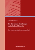 Cover: Die slavischen Siedlungen im &ouml;stlichen Holstein - Kovac, Dr. Verlag