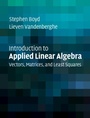 Cover: Introduction to Applied Linear Algebra - Cambridge University Press