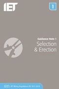 Cover: Guidance Note 1: Selection & Erection - Institution of Engineering and Technology