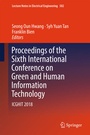 Cover: Proceedings of the Sixth International Conference on Green and Human Information Technology - Springer
