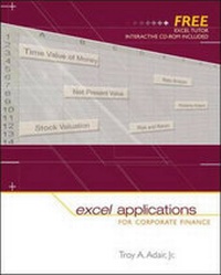 Enlarge image Cover: Excel Applications for Corporate Finance - Irwin Professional Publishing