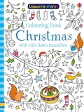 Cover: Colouring Book Christmas with rub-down transfers - Usborne Publishing Ltd