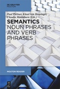 Cover: Semantics - Noun Phrases and Verb Phrases - De Gruyter Mouton