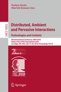 Cover: Distributed, Ambient and Pervasive Interactions: Technologies and Contexts - Springer