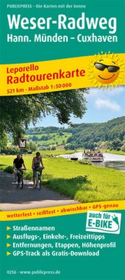 Abbildung von: Weser-Radweg, Hann. Münden - Cuxhaven - Freytag-Berndt und ARTARIA