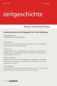 Abbildung von: Gewalteskalation und Kriegsgräuel im Ersten Weltkrieg - Brill Deutschland