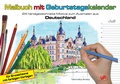 Cover: Malbuch mit Geburtstagskalender aus Deutschland | Jahresunabh&auml;ngig | Immerw&auml;hrender Geburtstagskalender - VA - Verlag Aretz