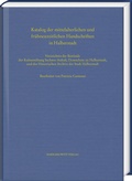 Cover: Katalog der mittelalterlichen und fr&uuml;hneuzeitlichen Handschriften in Halberstadt - Harrassowitz Verlag