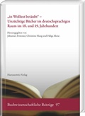 Cover: "in Wollust bet&auml;ubt" - Unz&uuml;chtige B&uuml;cher im deutschsprachigen Raum im 18. und 19. Jahrhundert - Harrassowitz Verlag