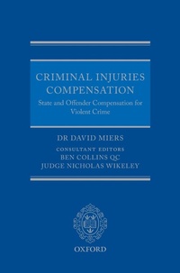 Enlarge image Cover: Criminal Injuries Compensation - Oxford University Press