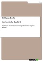 Cover: Das koptische Recht II - GRIN Verlag