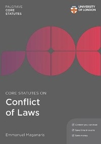 Enlarge image Cover: Core Statutes on Conflict of Laws - Palgrave