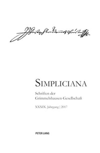 Enlarge image Cover: Simpliciana XXXIX (2017) - Peter Lang Verlag