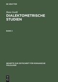Cover: Dialektometrische Studien. Band 2 - De Gruyter