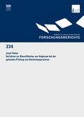 Cover: Verfahren zur Klassifikation von Ung&auml;nzen bei der optischen Pr&uuml;fung von Batterieseparatoren - utzverlag GmbH