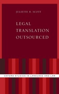 Cover: Legal Translation Outsourced - Oxford University Press Inc