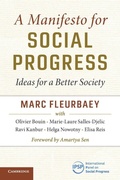 Cover: A Manifesto for Social Progress - Cambridge University Press