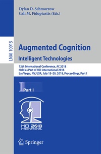 Enlarge image Cover: Augmented Cognition: Intelligent Technologies - Springer