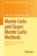 Cover: Monte Carlo and Quasi-Monte Carlo Methods - Springer