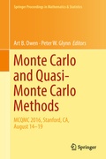 Cover: Monte Carlo and Quasi-Monte Carlo Methods - Springer