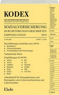 Abbildung von: KODEX Sozialversicherung 2018, Band III - Linde
