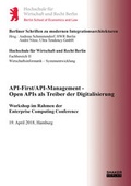 Cover: API-First/API-Management - Open APIs als Treiber der Digitalisierung - Shaker