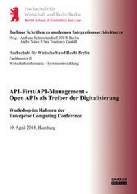 Enlarge image Cover: API-First/API-Management - Open APIs als Treiber der Digitalisierung - Shaker
