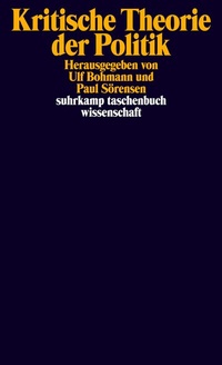 Abbildung von: Kritische Theorie der Politik - Suhrkamp
